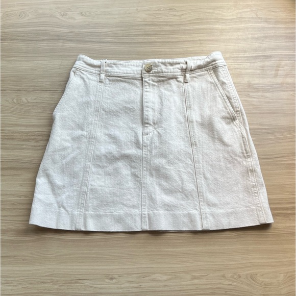 Madewell Jean Skirt - Ivory - 4 - Picture 1 of 4